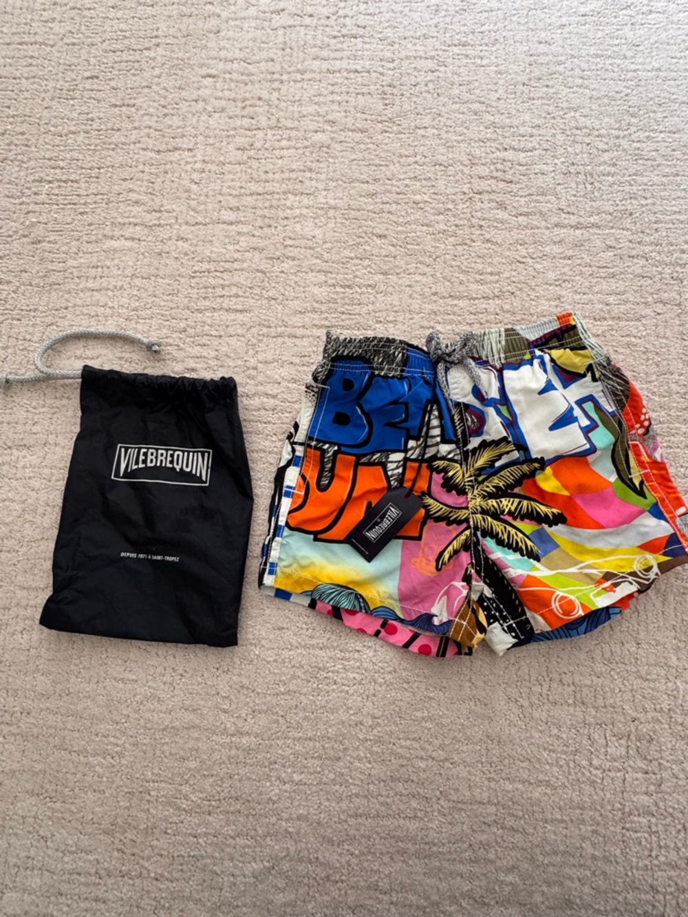 Vilebrequin Boys Swim Trunks Size 6 NWT | Octopus Print | $180 Retail